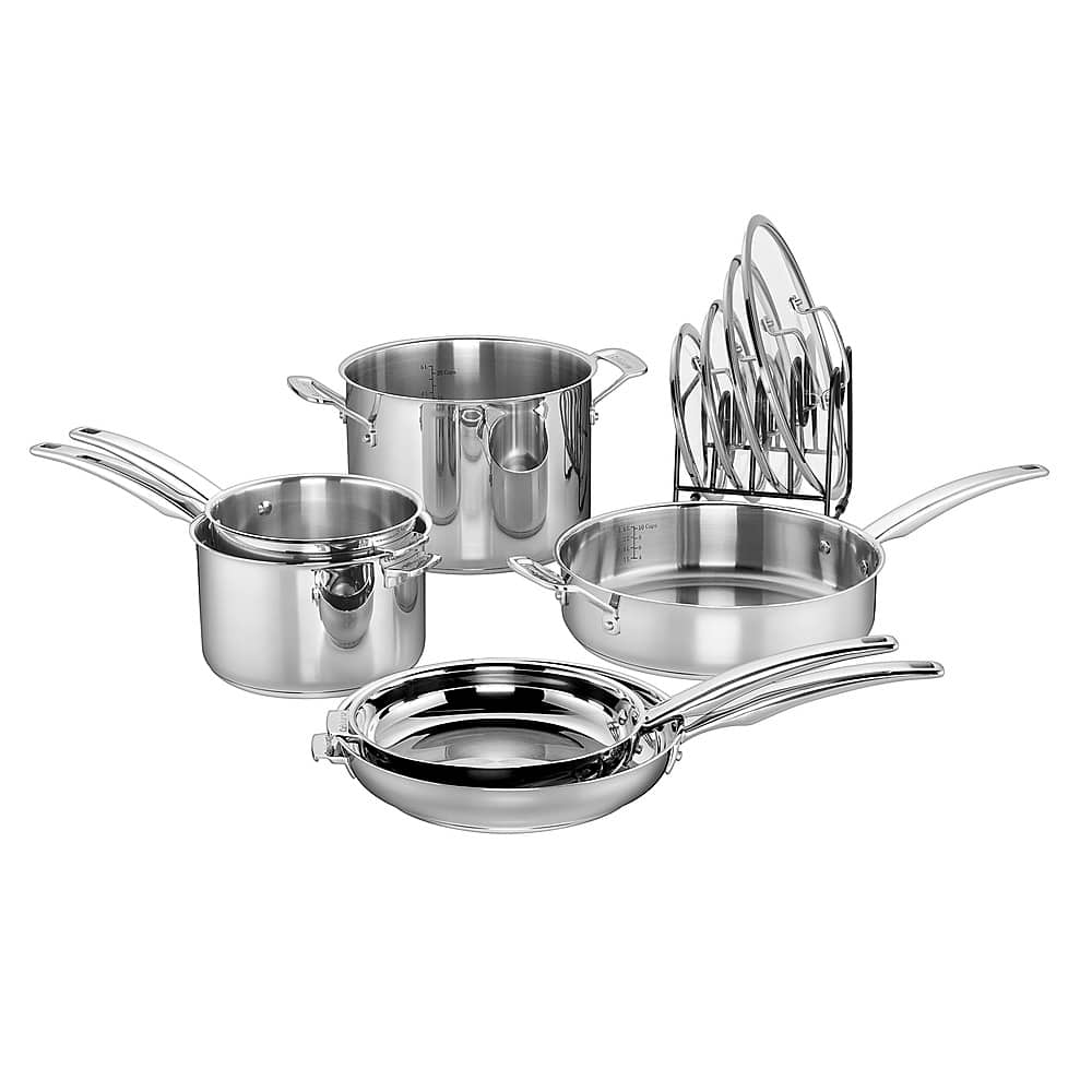 Cuisinart - Smartnest 11-Piece Cookware Set - Stainless Steel