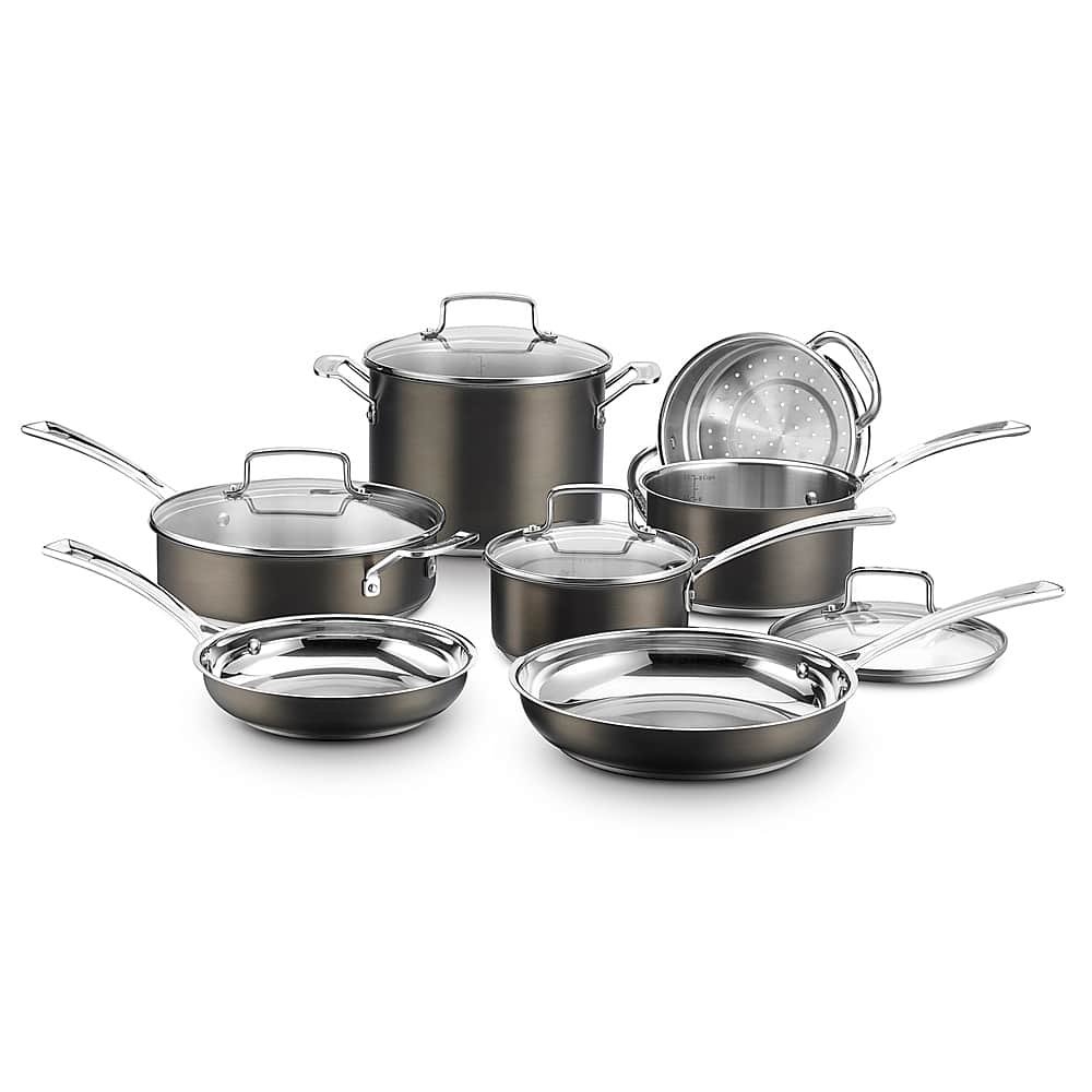 Cuisinart - 11-Piece Cookware Set - Black