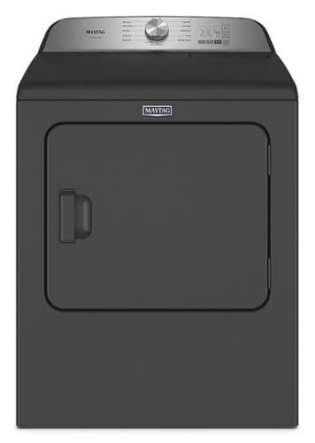 Maytag - 7.0 Cu. Ft. Electric Dryer with Steam and Pet Pro System - Volcano Black