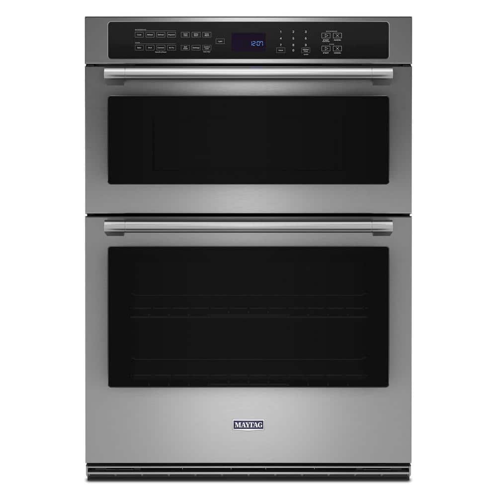 Maytag 30 in. Electric Wall Oven & Microwave Combo in. Fingerprint Resistant Stainless Steel with Convection and Air Fry
