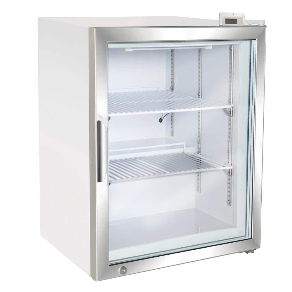 Maxx Cold 24.3 in. 3.5 cu. ft. Manual Defrost Upright Freezer, Countertop Merchandiser, in White