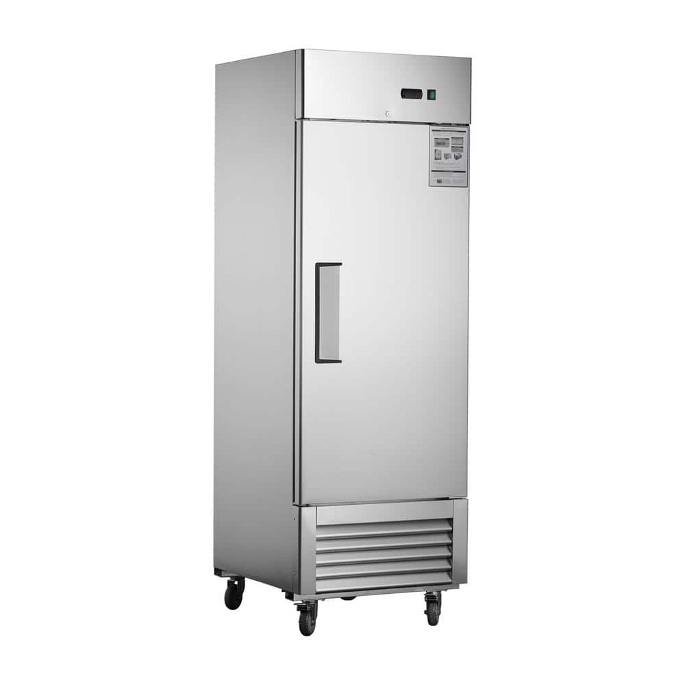 Denjol 28 in. 18.31 cu. ft. Auto / Cycle Defrost Commercial Reach-In Upright Freezer in Stainless Steel