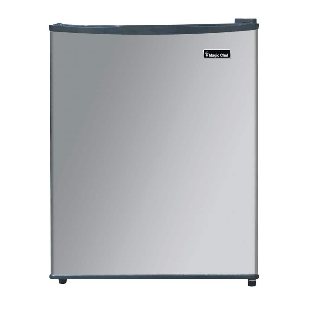 Magic Chef 2.4 cu. ft. Mini Fridge in Stainless Steel Freezerless