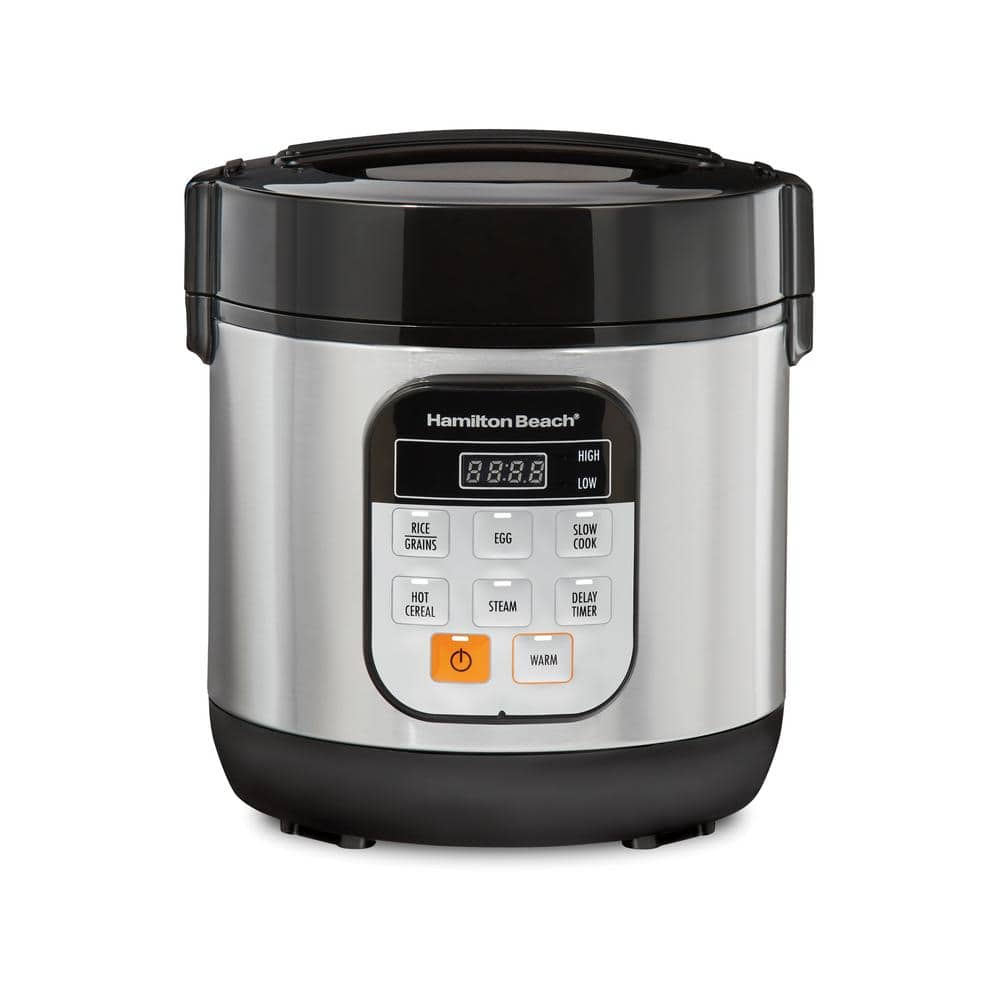 Hamilton Beach Compact 1.5 Qt. Stainless Steel Electric Multi-Cooker