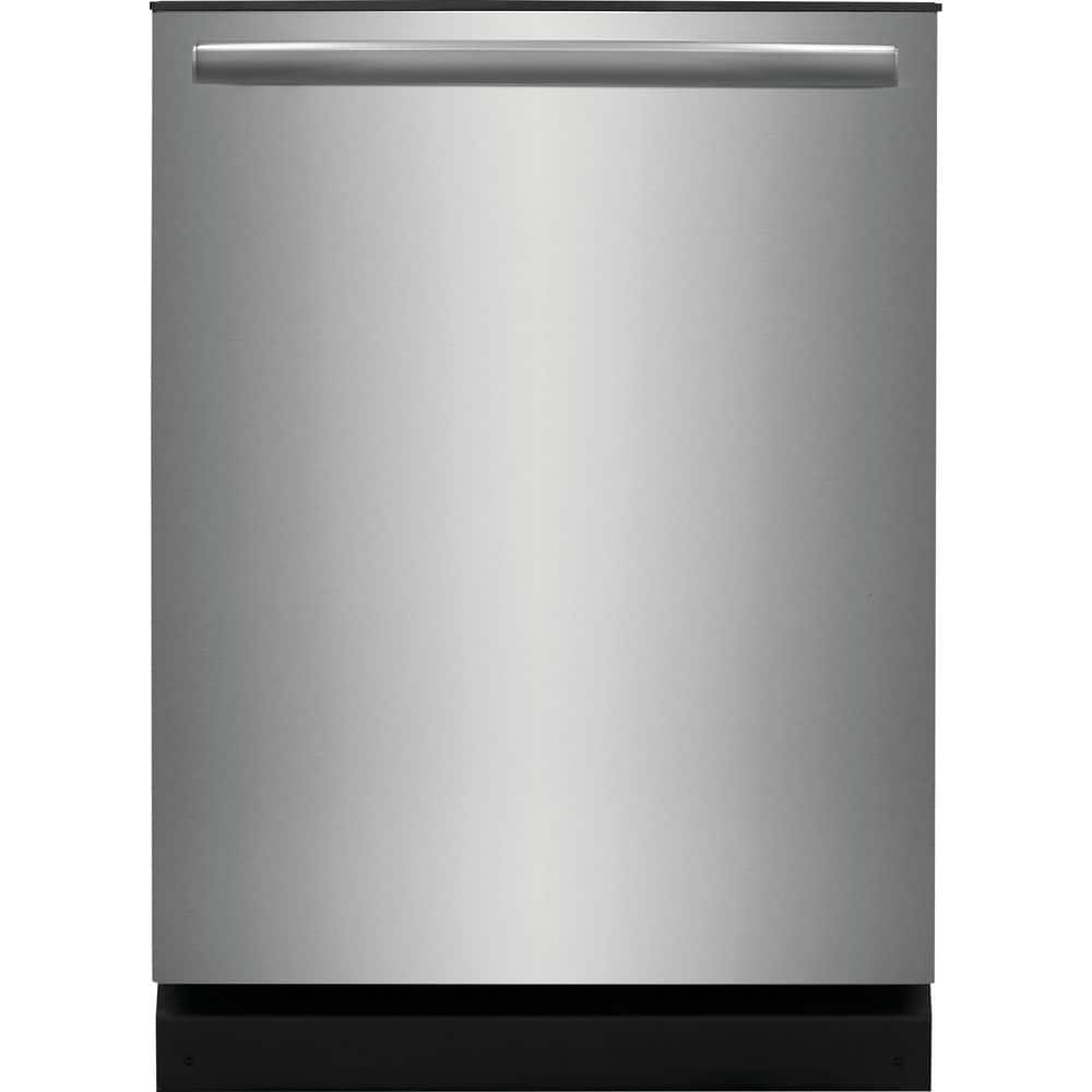 Frigidaire 24 in Top Control Standard Built-In Dishwasher in Stainless Steelwith 8-Cycles, Ultra Quiet 42 dBA