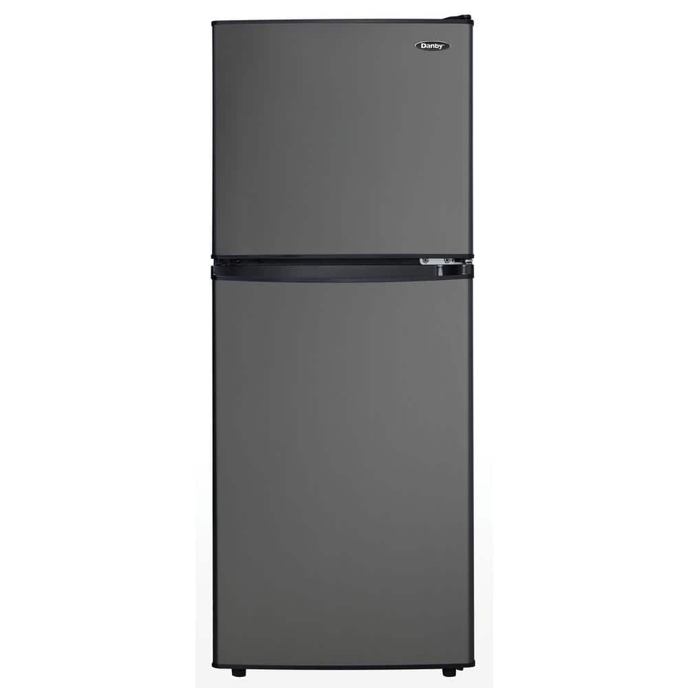 Danby 4.7 cu. ft. 2-Door Mini Fridge in Black Stainless Steel