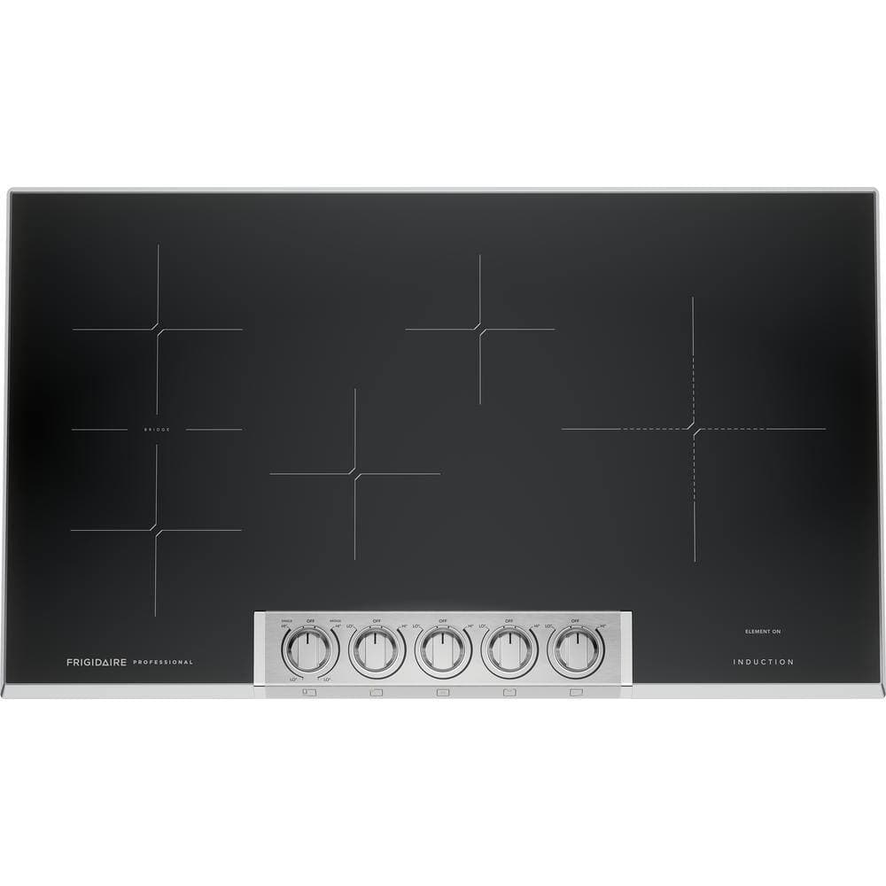 Frigidaire Professional 36 in. 5 Elements Induction Cooktop in Stainless Steel