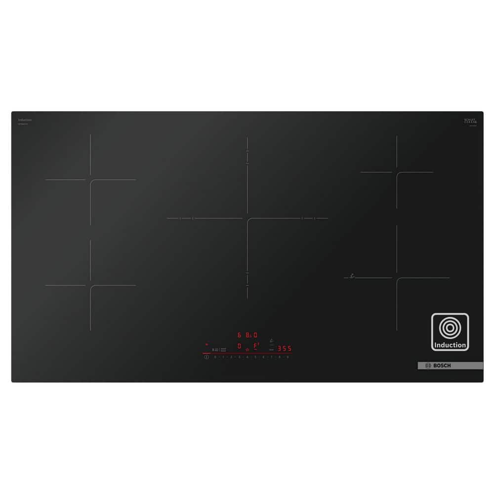 Bosch 800 Series 36 in. Induction Cooktop in Black with 5 Elements