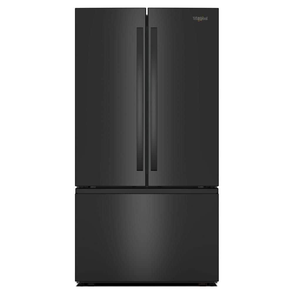 Whirlpool 36 in. 31 cu. ft. Standard Depth French Door Refrigerator in Black with Ice Maker