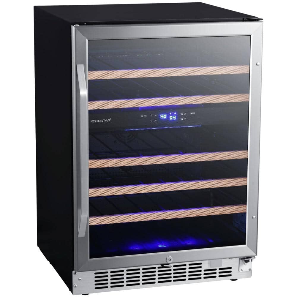 EdgeStar Dual Zone 24 in. 46-Bottle Built-In Wine Cooler