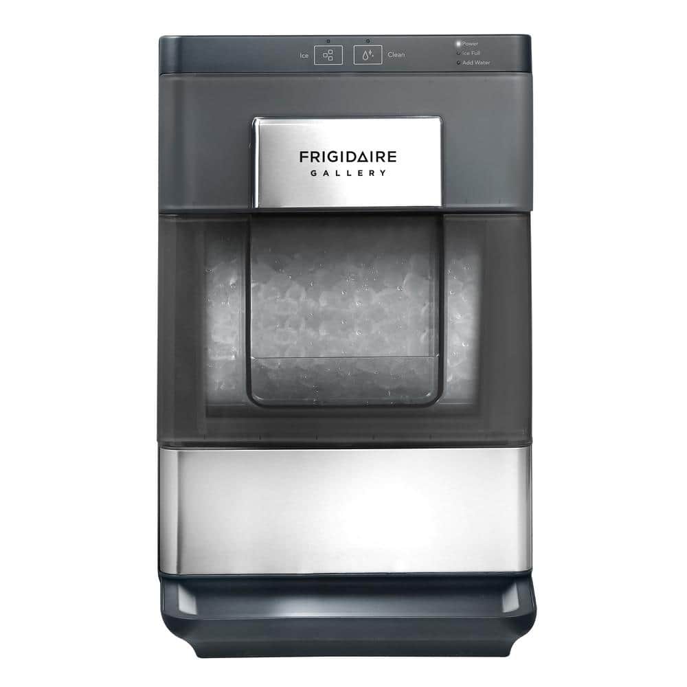 FRIGIDAIRE GALLERY 33 Lb Countertop Nugget Ice Maker with Touch Controls with Stainless Steel Trim and a Matt Finish