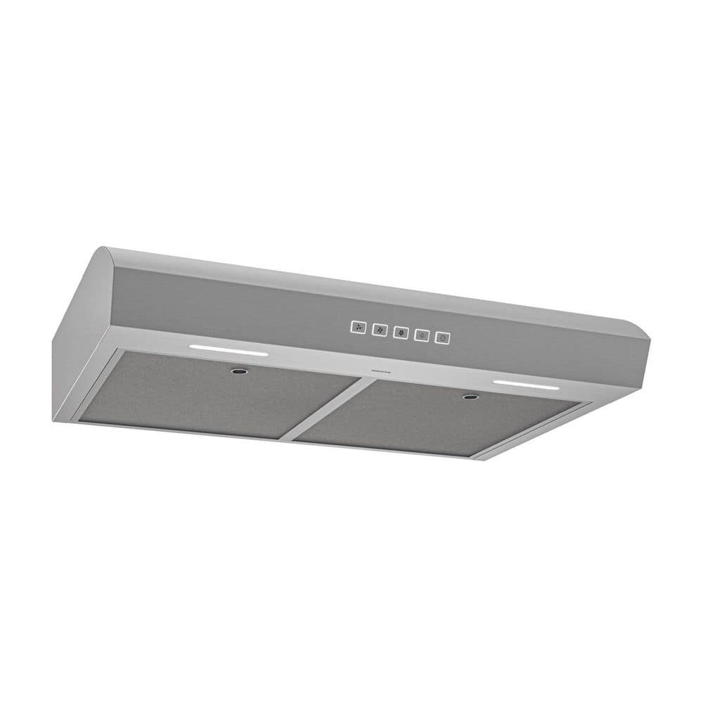 Broan-NuTone Mantra 36 in. 350 MAX Blower CFM Convertible Under Cabinet 1.5 Sones Stainless Steel Range Hood