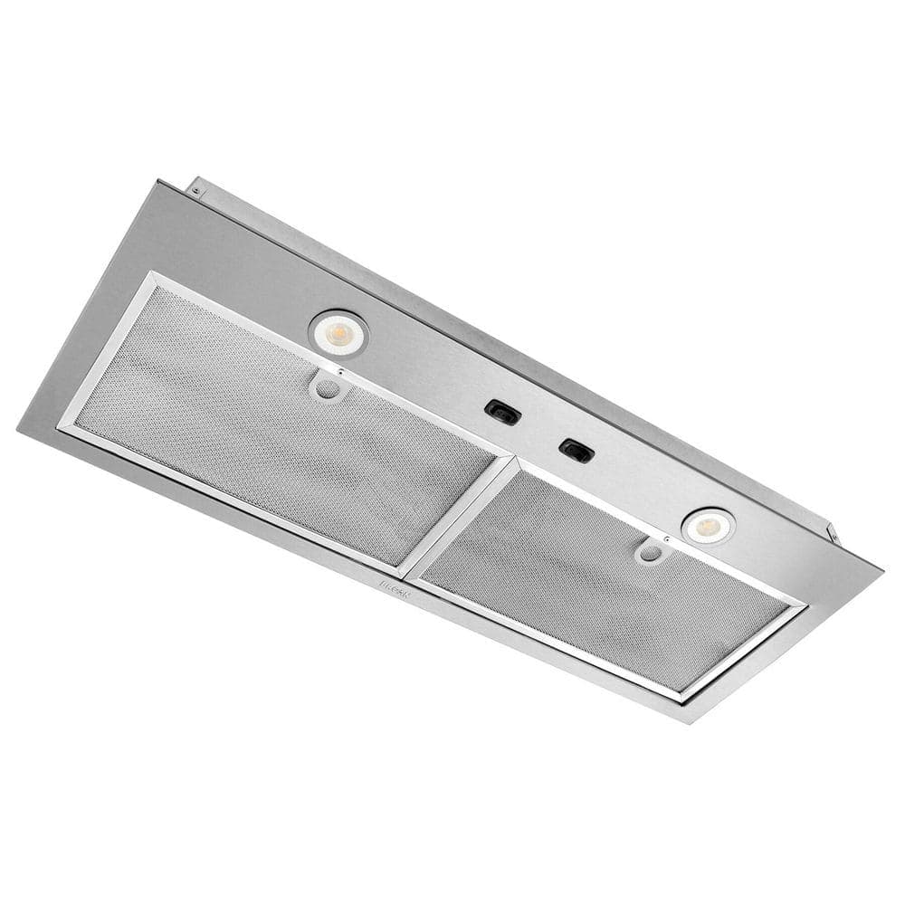 Broan-NuTone 30 in. 300 Max Blower CFM Built-In Powerpack Insert for Custom Range Hoods with LED Light in Stainless Steel