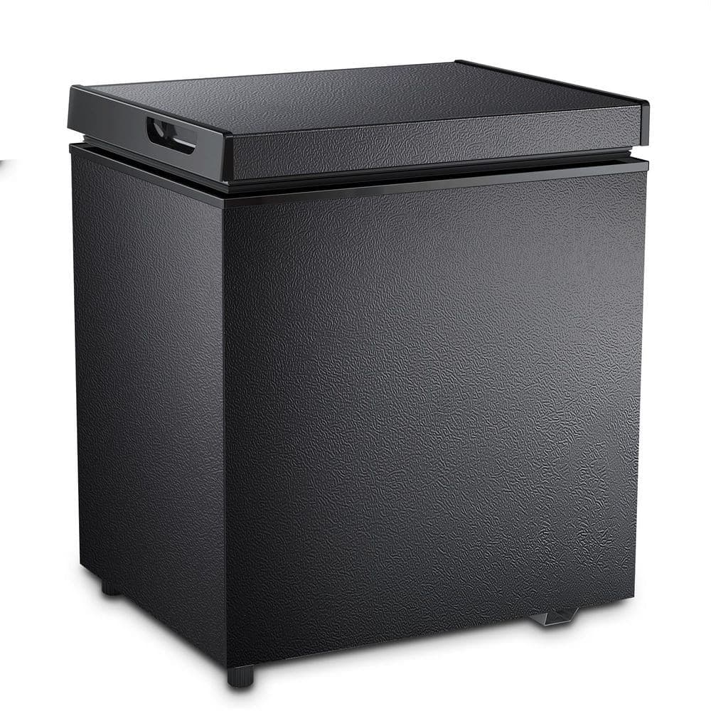 COWSAR Garage Ready 20.67 in. 1.8 cu. ft. Manual Defrost Chest Freezer with Temperature Alarm Chest Freezer in Black