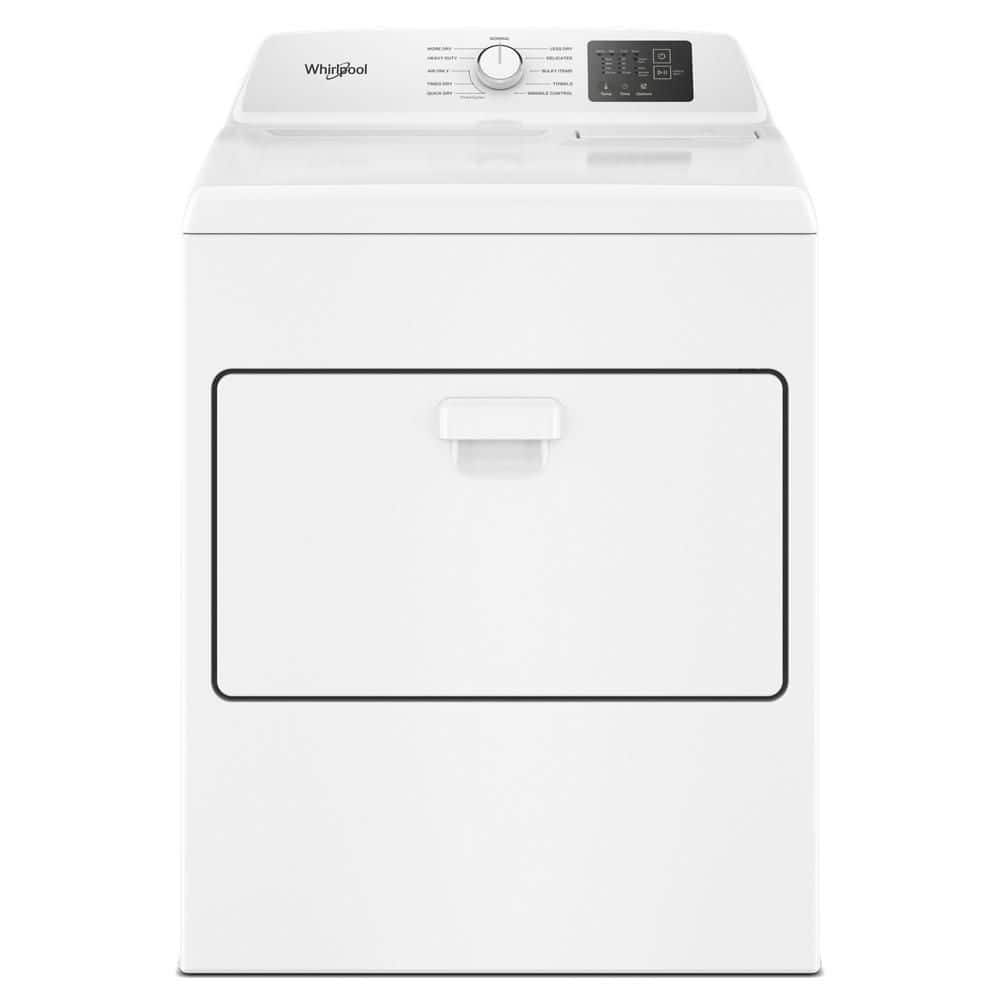 Whirlpool 7.0 cu. ft. Vented Front Load Gas Dryer in White with Adaptive Dry and Wrinkle Shield option