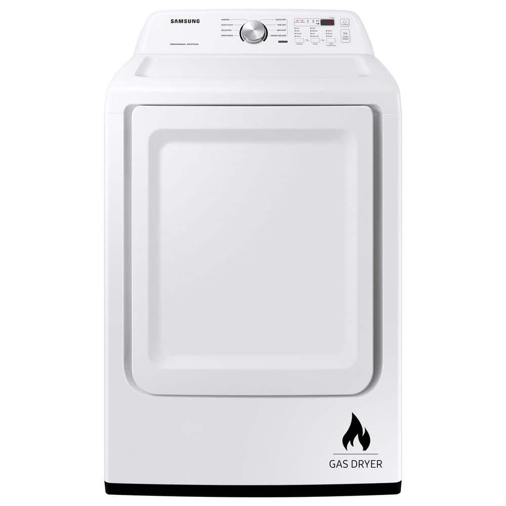 Samsung 7.2 cu. ft. Vented Gas Dryer in White with Sensor Dry