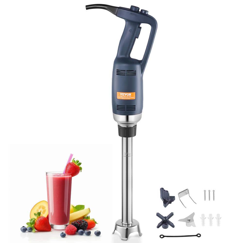 VEVOR Commercial Immersion Blender 350W Heavy Duty Hand Mixer 16 in. Stepless Variable Speed with Stainless Steel Blade Blue