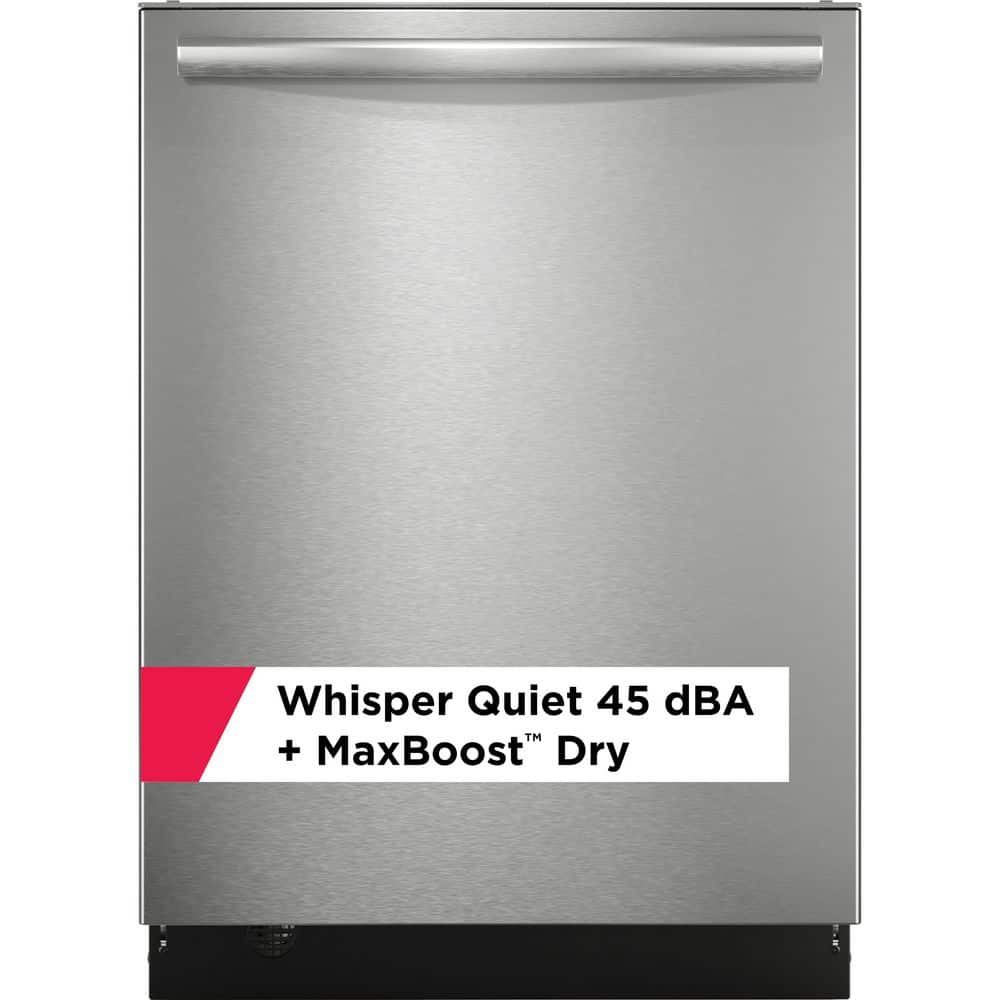 Frigidaire 24 in. Built-In Top Control Dishwasher in Stainless Steel with 7-Cycles, 45 dBA