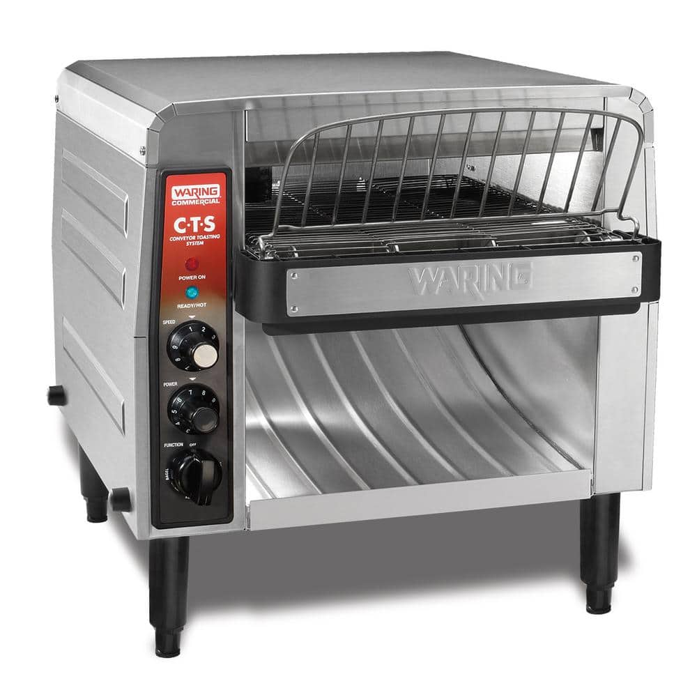 Waring Commercial Conveyor Toasting System Silver 2700 W Multi Slice Silver Wide Slot Toaster