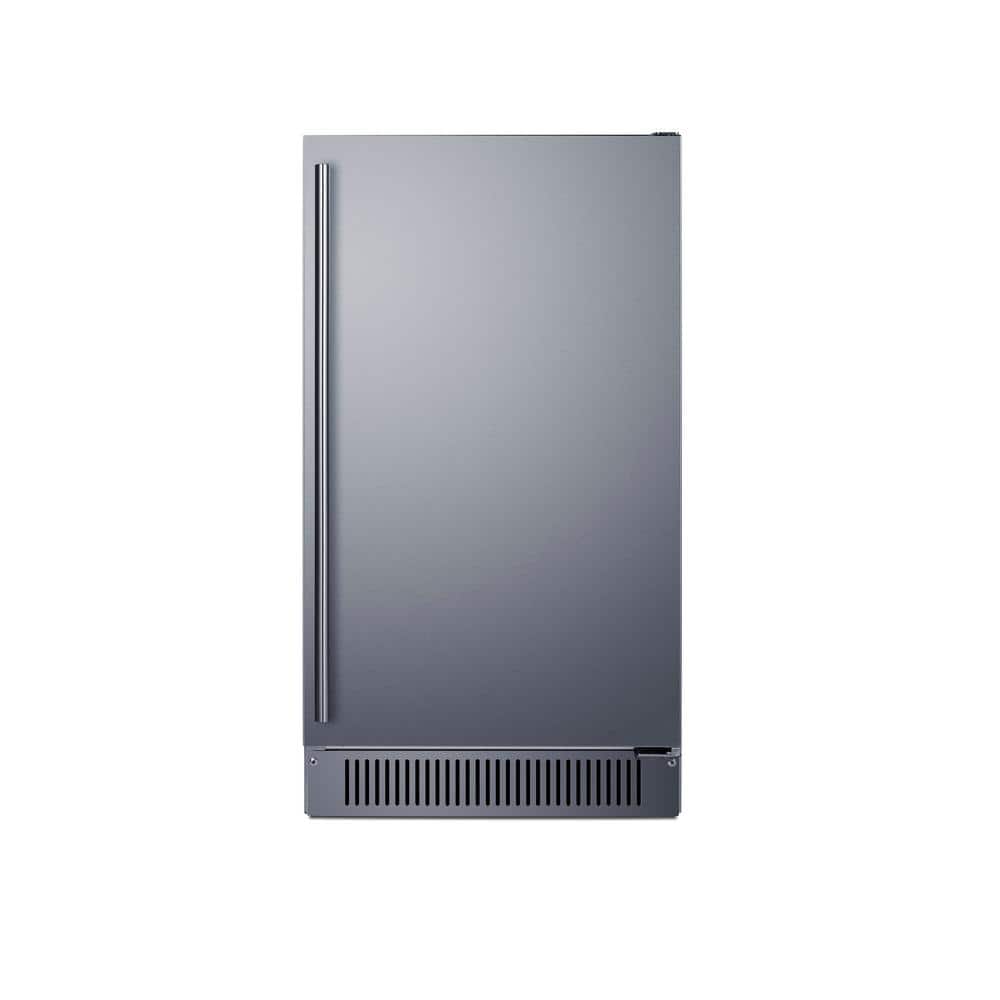 Summit Appliance 18 in. 60 lb. Outdoor Clear Icemaker in Stainless Steel, ADA Compliant