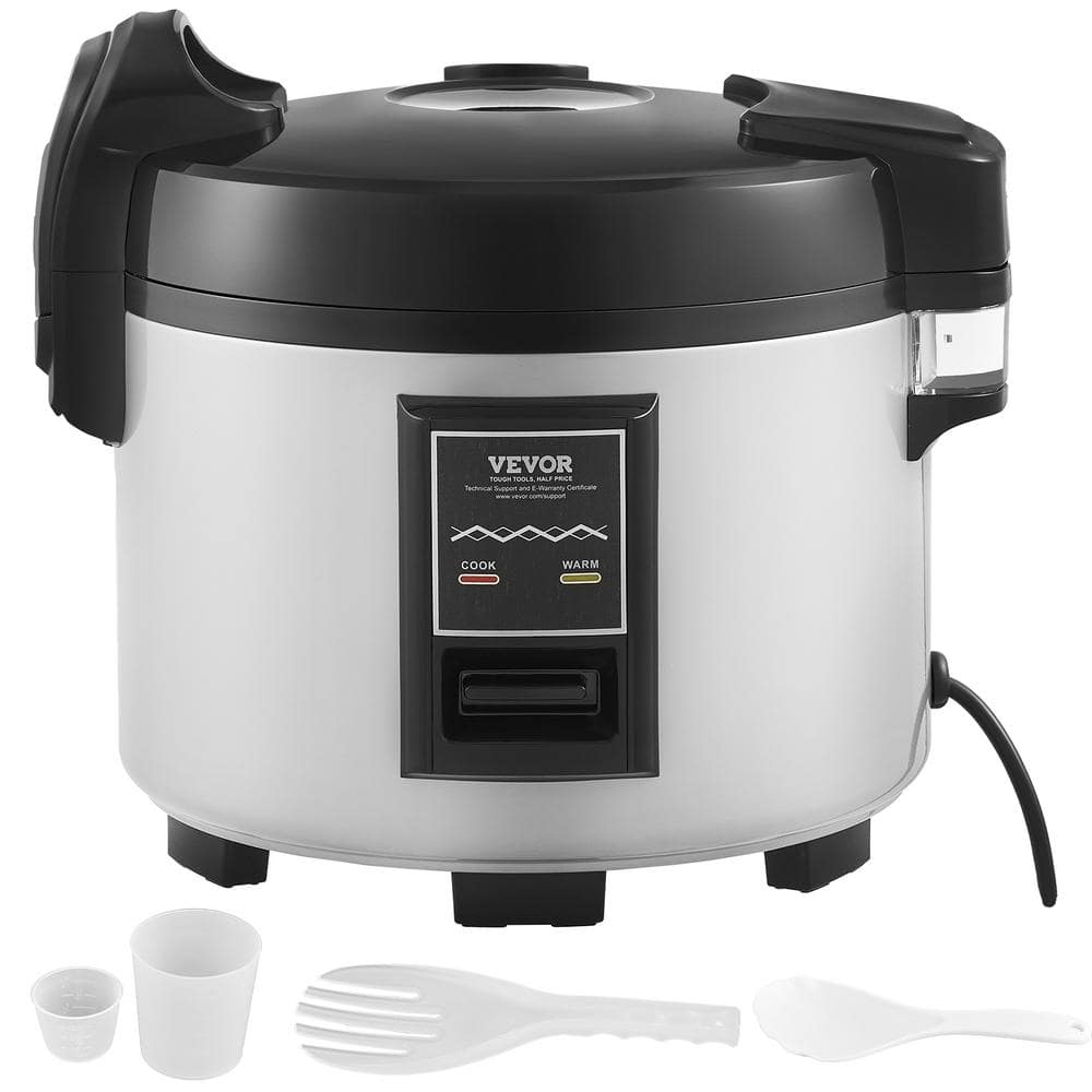 VEVOR Commercial Rice Cooker, 45-Cup Rice Cooker, 9.51 qt. 9 Liter Large Rice Cooker and Warmer with Nonstick Inner Pot
