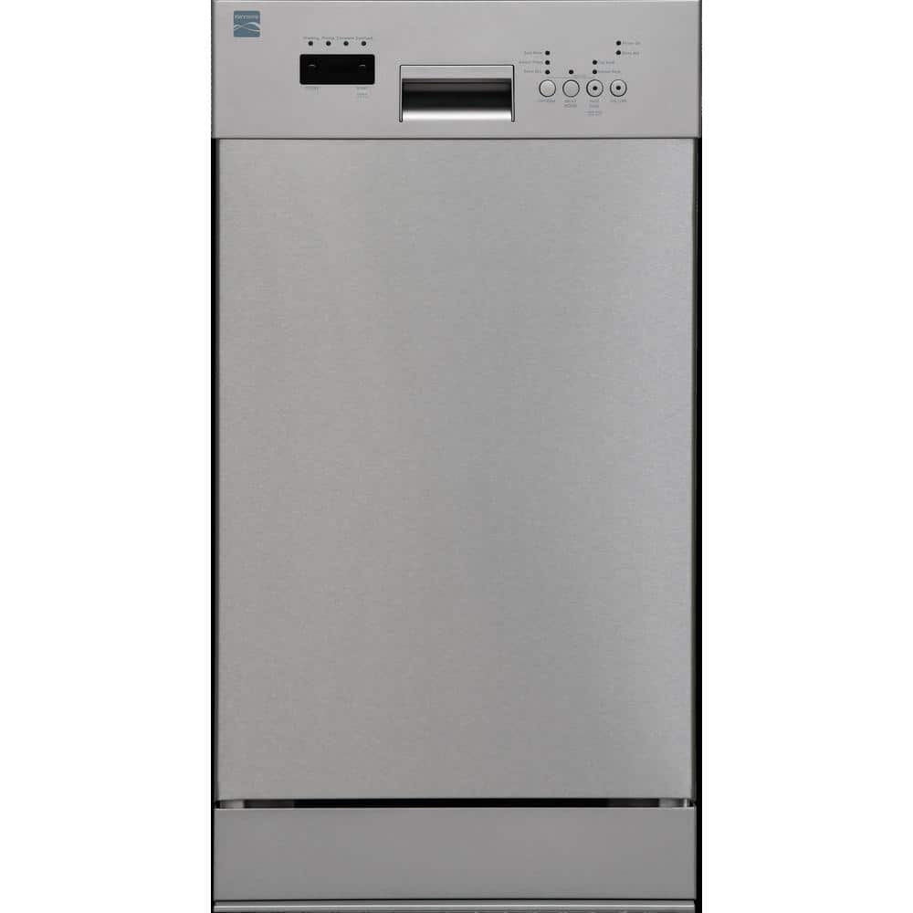 KENMORE 18 in. Standard Built-In Dishwasher in Stainless Steel with Removable 3rd Rack and TurboDry
