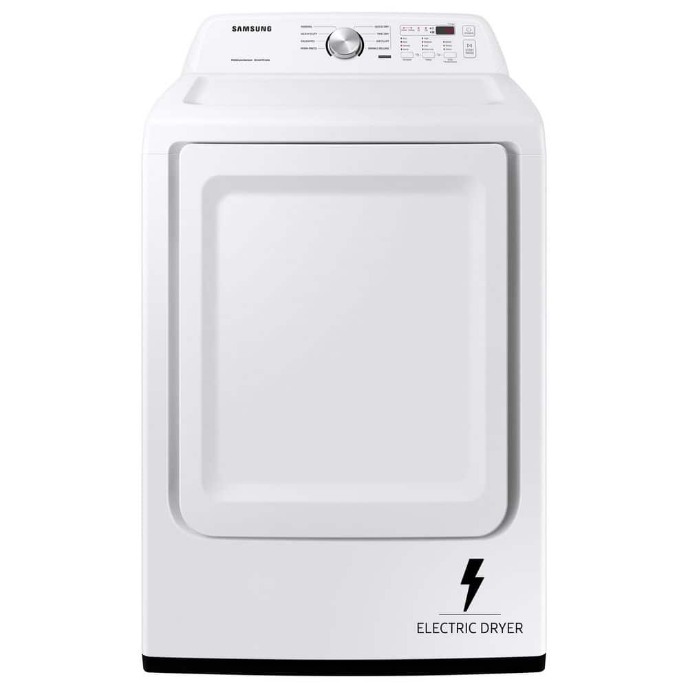 Samsung 7.2 cu. ft. Vented Electric Dryer in White with Sensor Dry