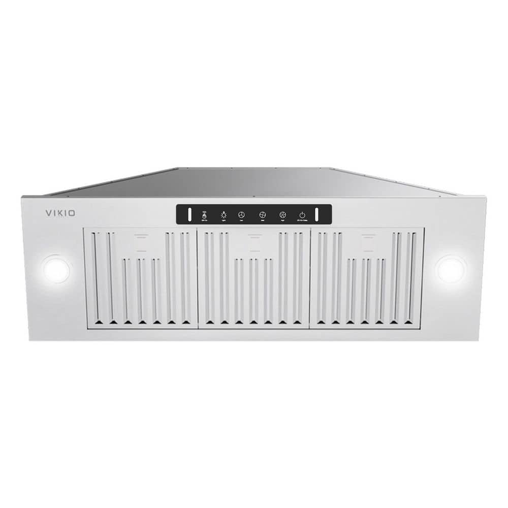 VIKIO 36 in. 900 CFM Convertible Ducted to Ductless Insert Range Hood in Stainless Steel with 3-Speed and LED Lights
