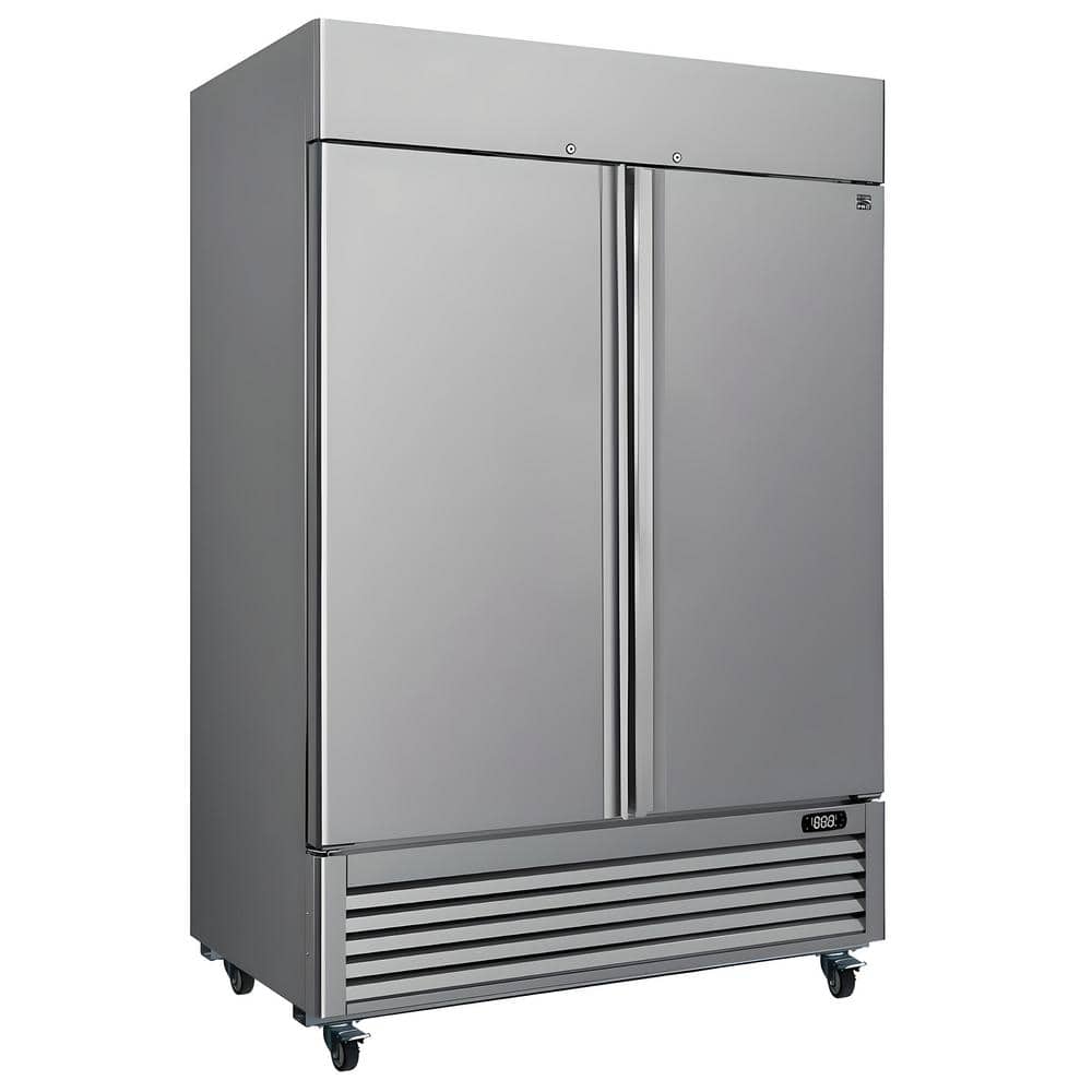 KENMORE 54.50 in. 49 Cu. Ft. Frost-Free Defrost Convertible Upright Freezer /Refrigerator in Stainless Steel Garage Ready