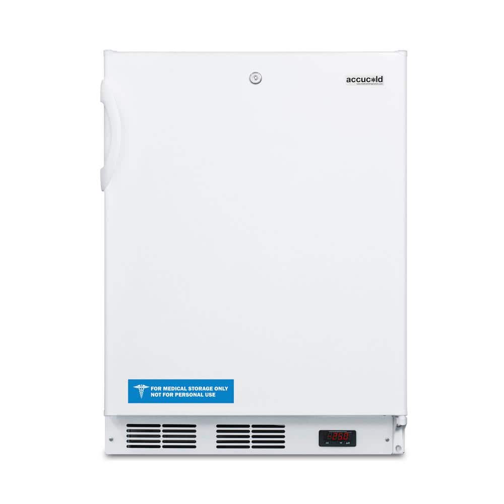 Summit Appliance 3.5 cu. ft. Manual Defrost Upright Vaccine Freezer in White, ADA Compliant