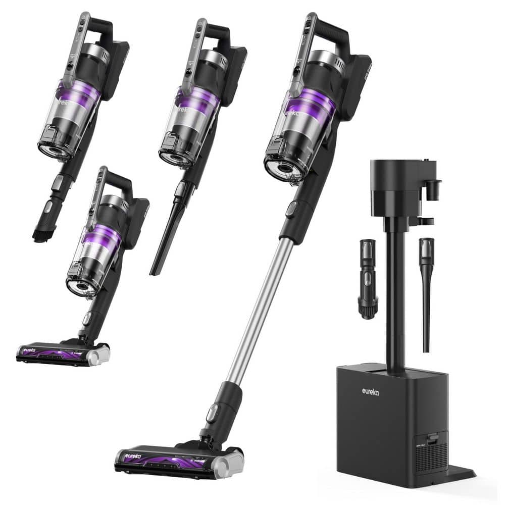 Eureka Stylus Elite Bagless Cordless Standard Filter Stick Vacuum Cleaner for Multi-Surface and Pet Hair Black, 60-min Run Time