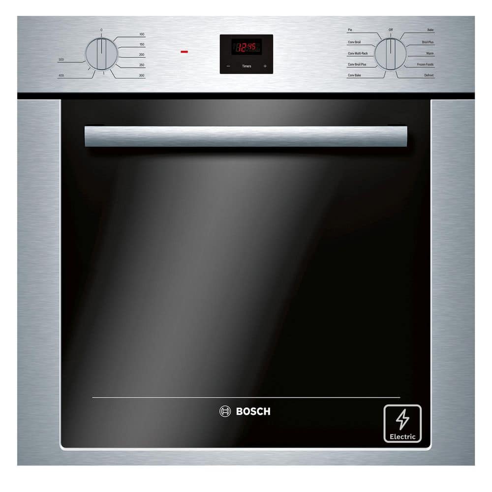 Bosch 500 Series 24 in. Built-In Single Electric Wall Oven with European Convection and Dual Clean in Stainless Steel
