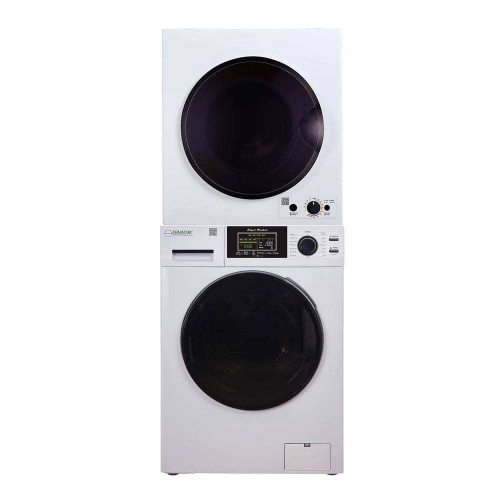 Equator Pet 15lbs Compact 110V Set Sani Digital Washerplus3.5 cu.ft. Vented Sensor Dryer with knob