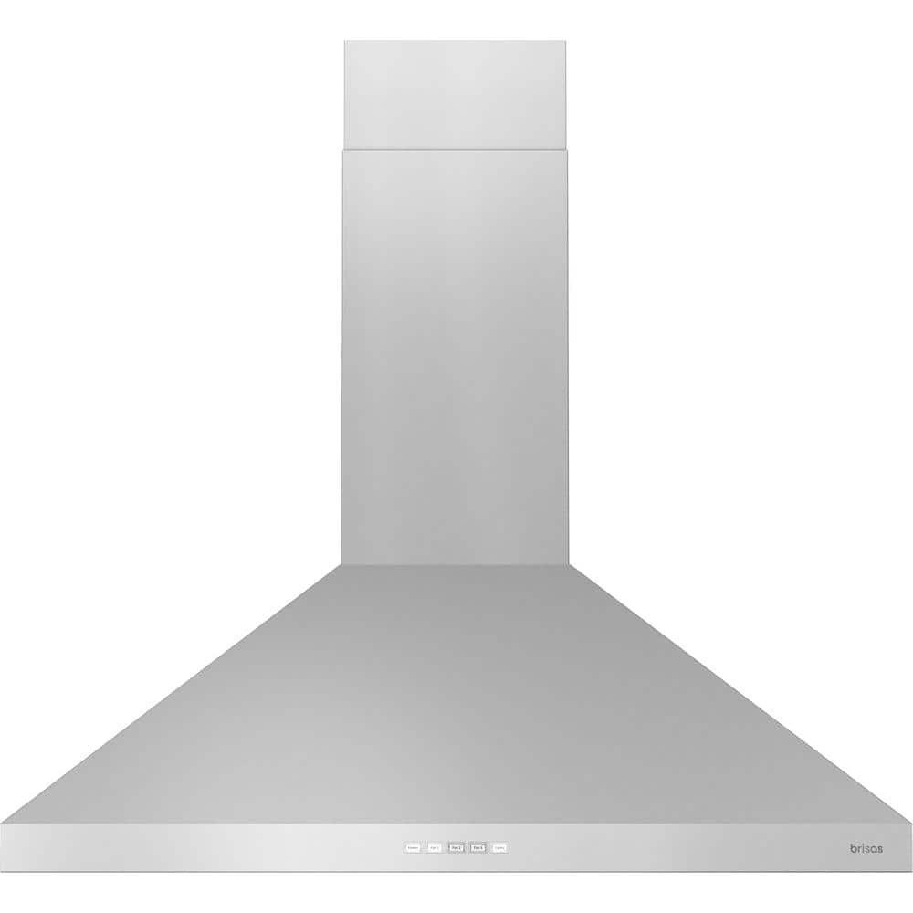Zephyr Brisas 30 in. 600 CFM Traditional Convertible Wall Mount Range Hood with LED Lights in Stainless Steel