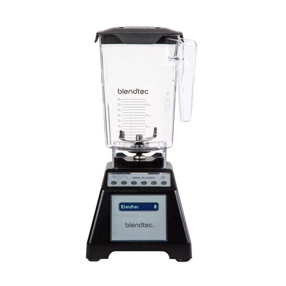 Blendtec Total Blender Classic Series-90 oz. 10 speeds, 6 Preprogrammed Cycles-Black-Blender-with Wildside Plus Jar