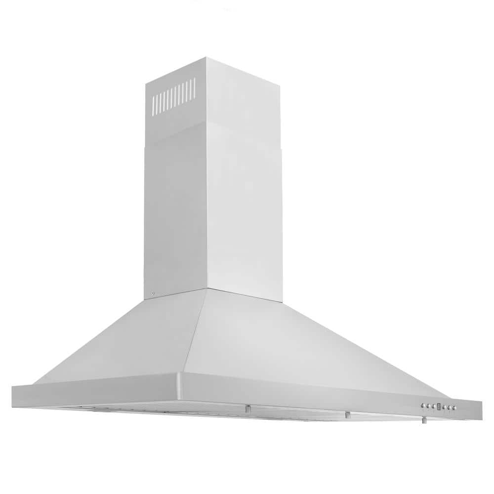 ZLINE Kitchen and Bath 30 in. 400 CFM Convertible Vent Wall Mount Range Hood with LED Lighting - Stainless Steel