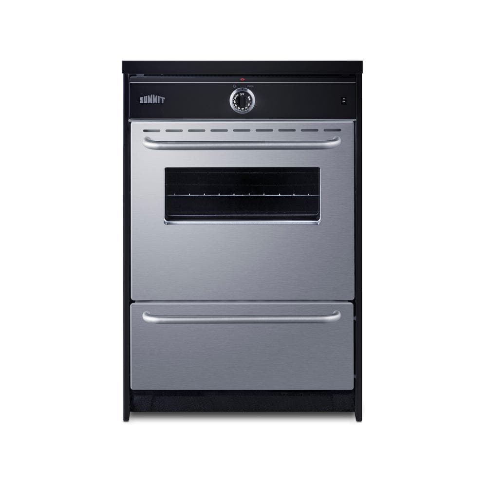Summit Appliance 24 in. 4 Elements 2.92 cu. ft. Induction Range in Black and Stainless Steel