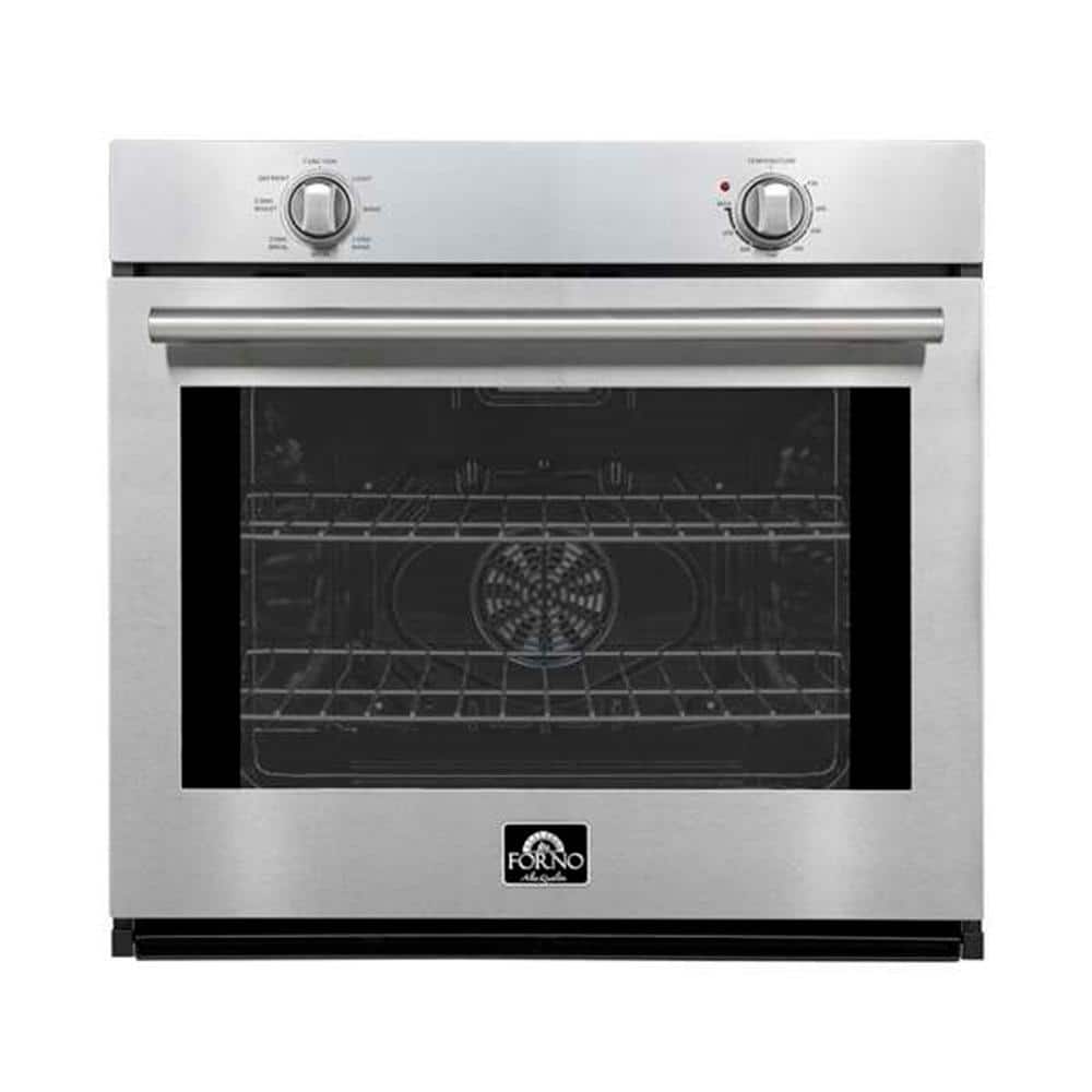 Forno Vomero 30 in. Single Wall Oven With Convection in. Stainless Steel, 5 cu. ft. 3550 Watts Mechanical Control