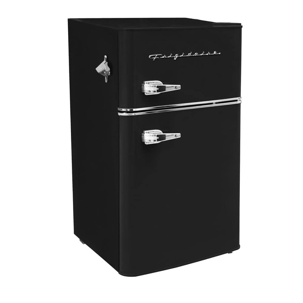 Frigidaire 3.1 cu. ft. 2 Door Retro Mini Fridge in Black