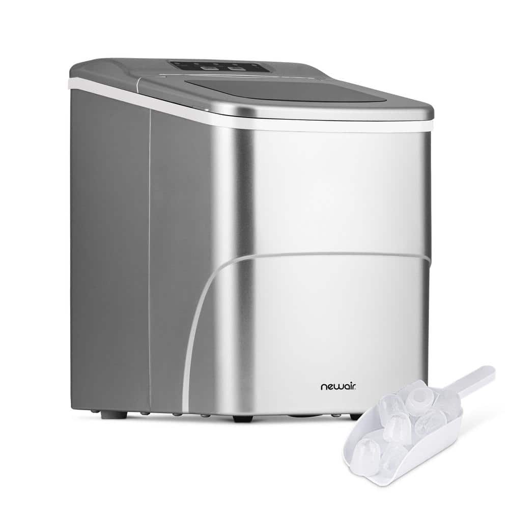 NewAir 26 lbs. Portable Ice Maker in Silver