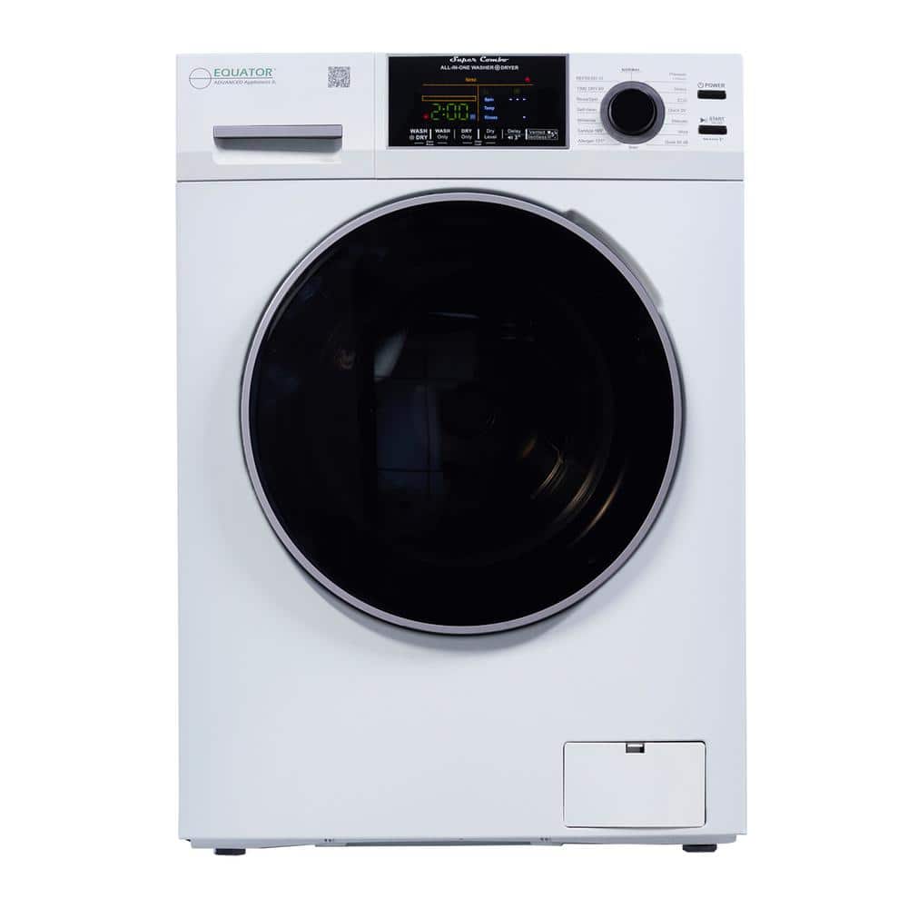 Equator 24 in. 1.9 cu.ft. Digital Compact 110V Vented/Ventless 18 lbs Washer Dryer Combo 1400 RPM in White