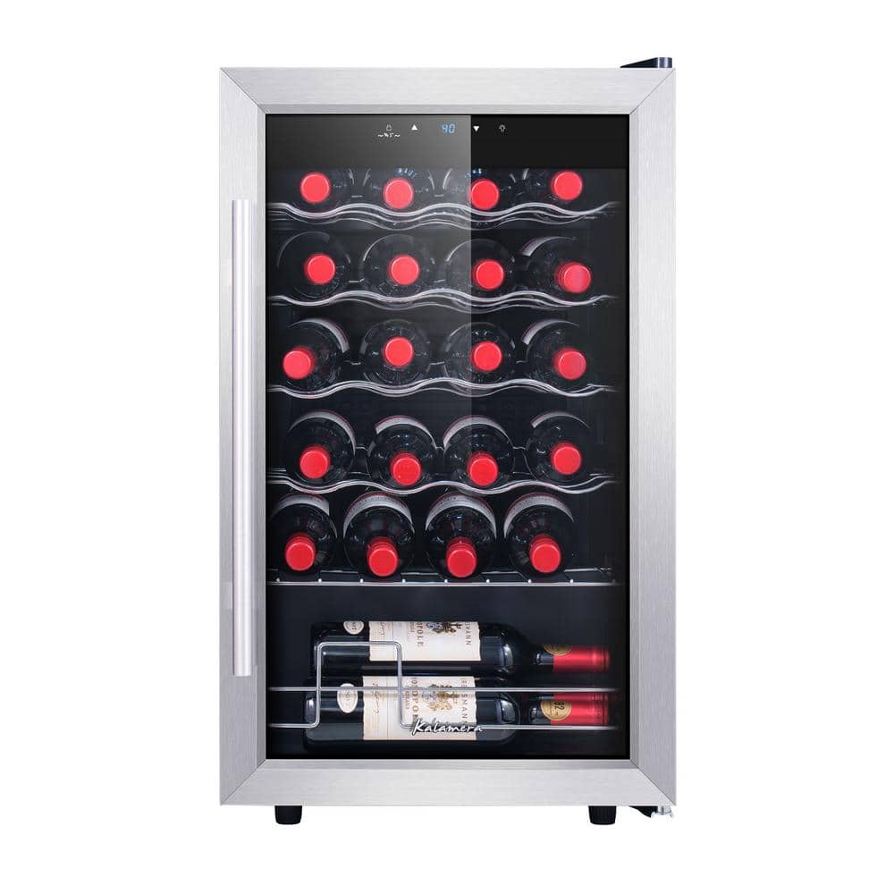 Kalamera 24 Bottle Single Zone Wine Cooler Small Wine Fridge