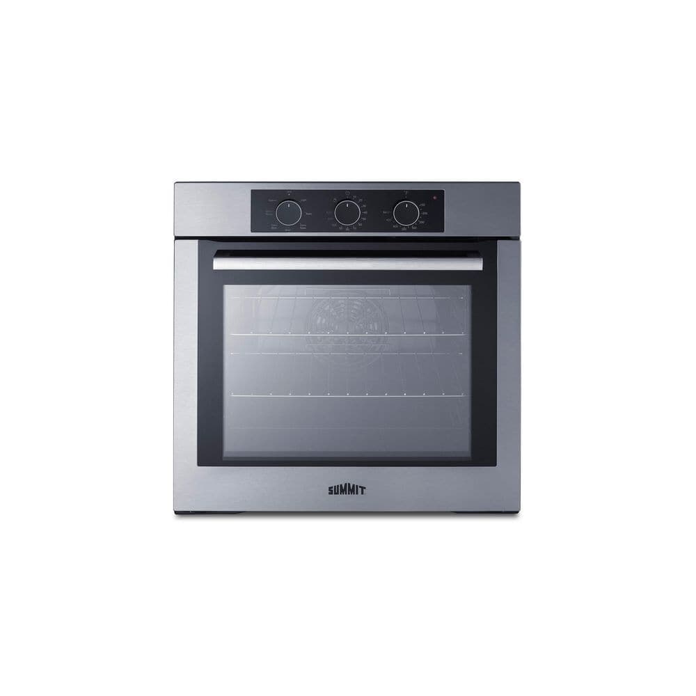 Summit Appliance 24 in. Single Electric Wall Oven in Stainless Steel