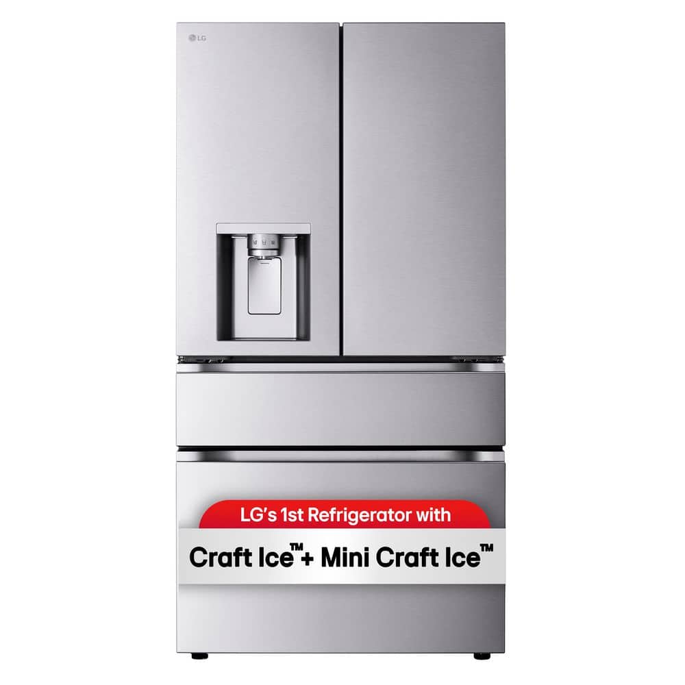 LG 29 cu. ft. Standard Depth MAX 4-Door French Door Refrigerator in Stainless Steel with Craft Ice and Mini Craft Ice