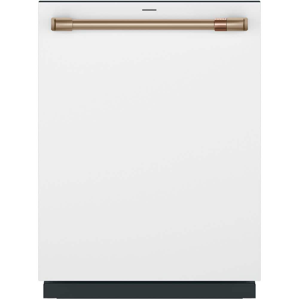 Cafe 24 in. Built-In Top Control 44 dBA Dishwasher in Matte White w/Stainless Tub, Ultra Wash & Dual Convection Dry