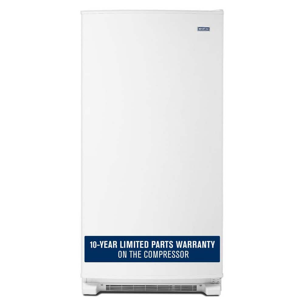 Maytag 19.65 cu. ft. Frost Free Upright Freezer in White with LED Lighting and Fast Freeze option