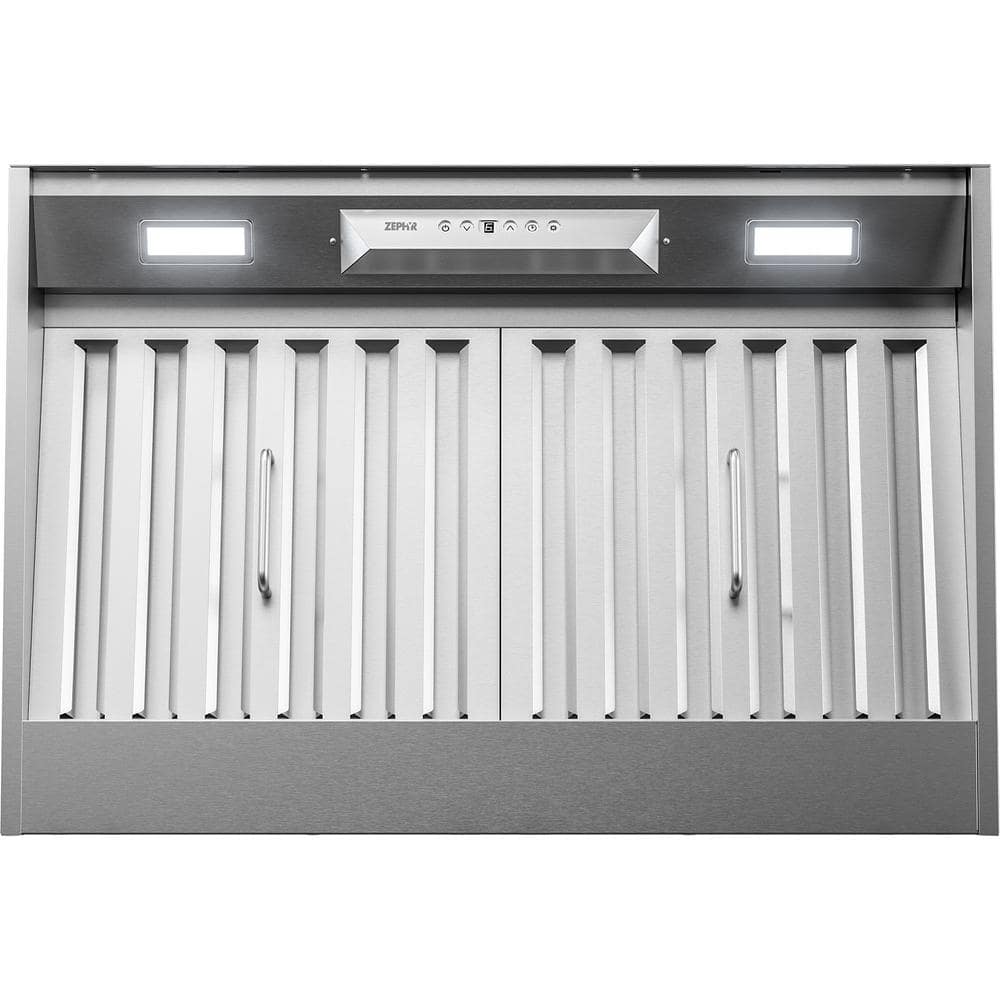 Zephyr Monsoon I 30 in. 600 CFM Insert Range Hood with Light in Stainless Steel