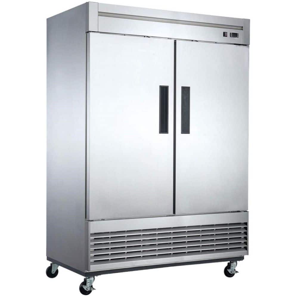 Cooler Depot 55 in. W 47 cu. ft. NSF Auto / Cycle Defrost Commercial Upright Freezer in Stainless Steel