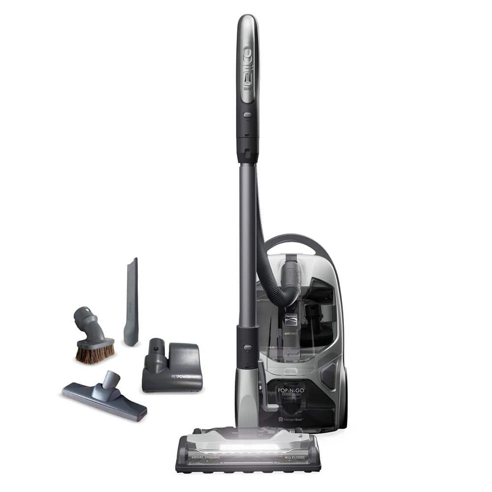 KENMORE POP-N-GO Bagged Corded HEPA Multisurface Gray Canister Vacuum with Hair Eliminator Brushroll