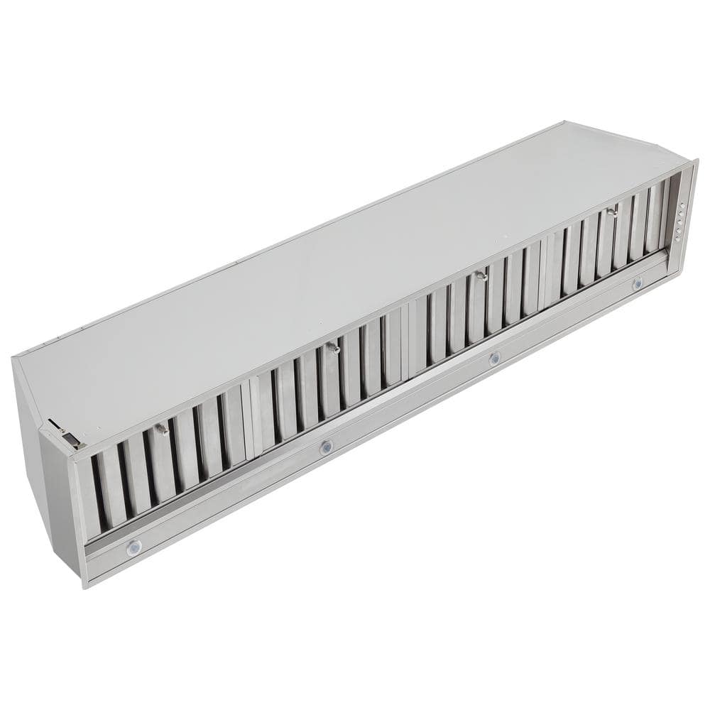 Forno Fascinator 60 in. Stainless Steel Recessed Insert Range Hood with Baffle Filters, 900 CFM Ducted